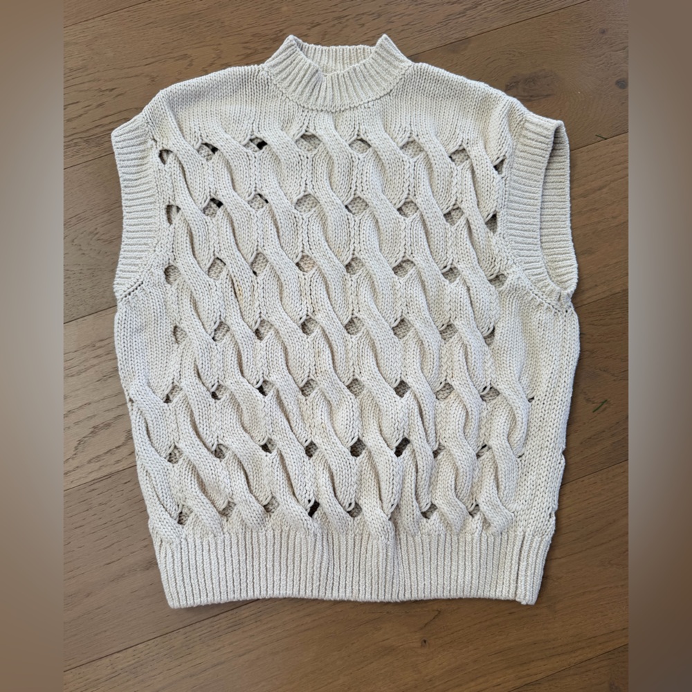 Anine Bing Knit Cream Sweater